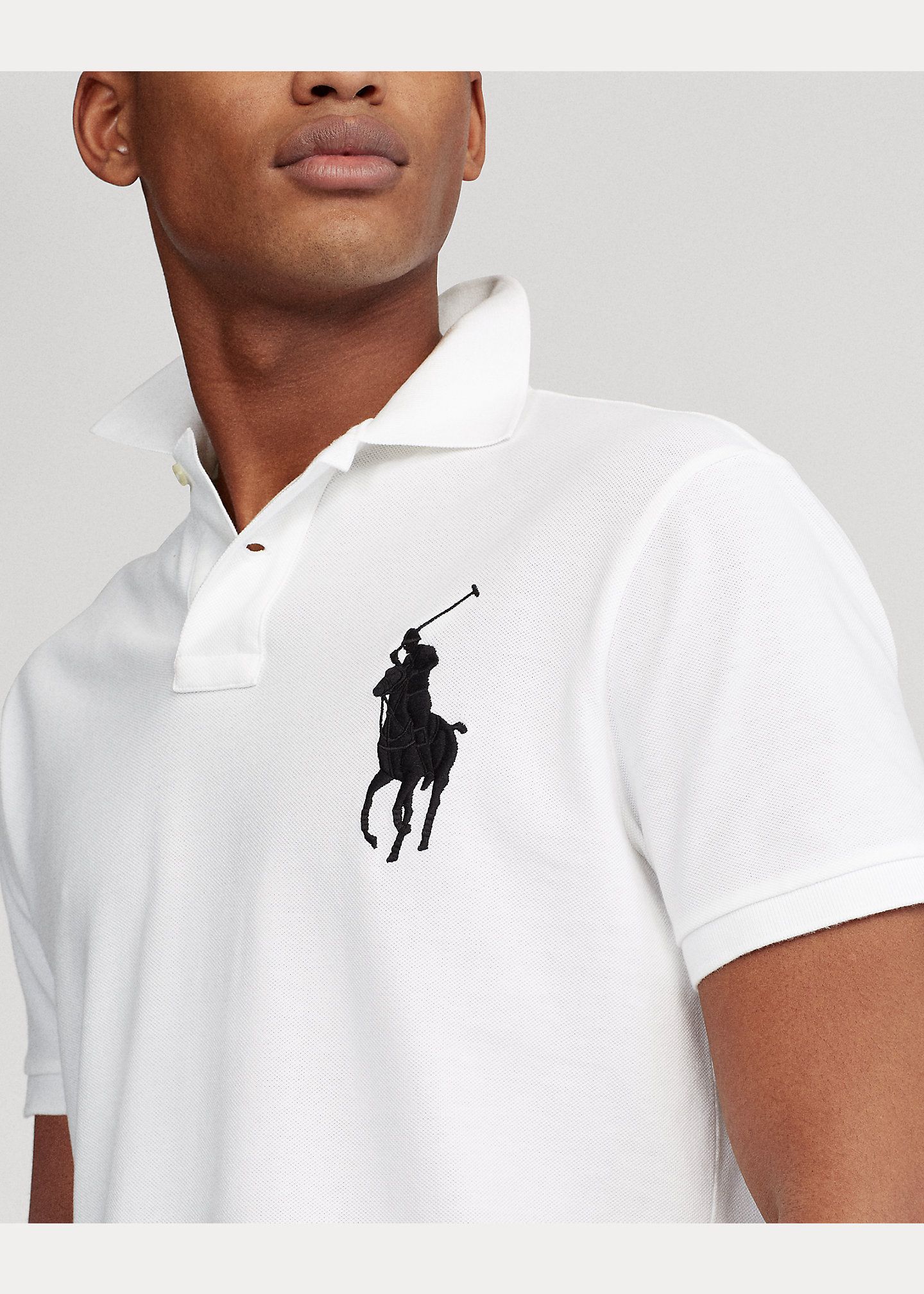 Ralph Lauren Big Pony Mesh Polo Shirt - White (Custom Slim) – Online  Sneaker Store