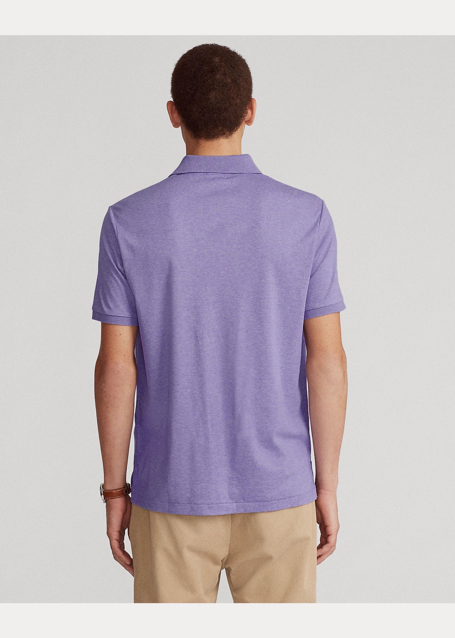  Ralph Lauren Soft Cotton Polo Shirt - Purple Heather (Classic) 