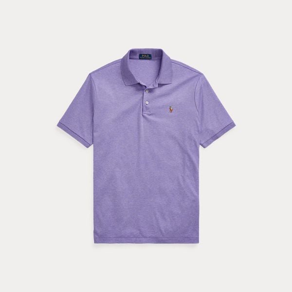  Ralph Lauren Soft Cotton Polo Shirt - Purple Heather (Classic) 