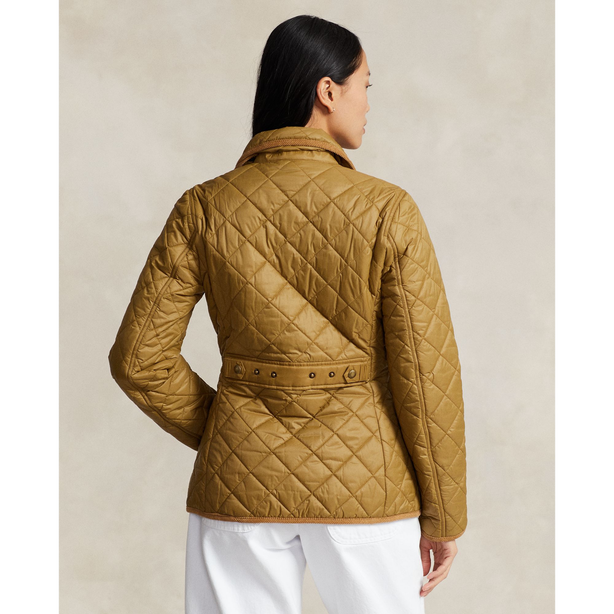  Polo Ralph Lauren Water-Repellant Quilted Jacket - Beige 