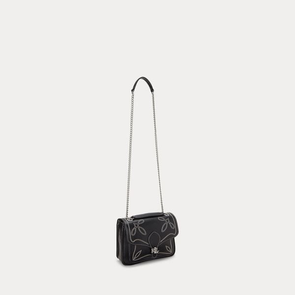  Lauren Ralph Lauren Stitched Small Bradley Convertible Bag - Black 