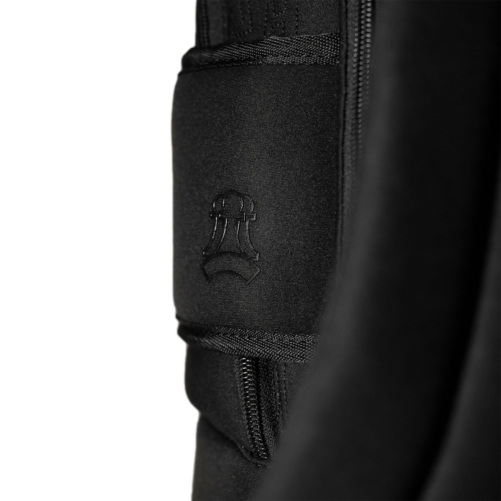  FRONT Queening The Pawn Backpack SB22 - BLACK - M 