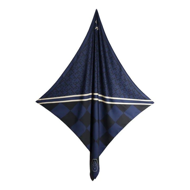 FRONT The Knight New Wave Square Scarf D523 - BLUE 