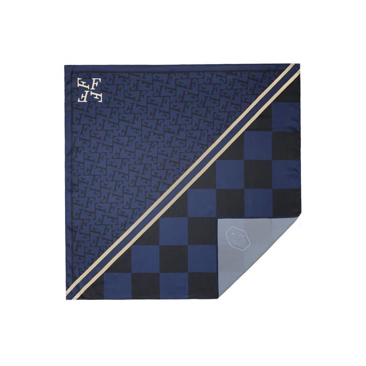  FRONT The Knight New Wave Square Scarf D523 - BLUE 