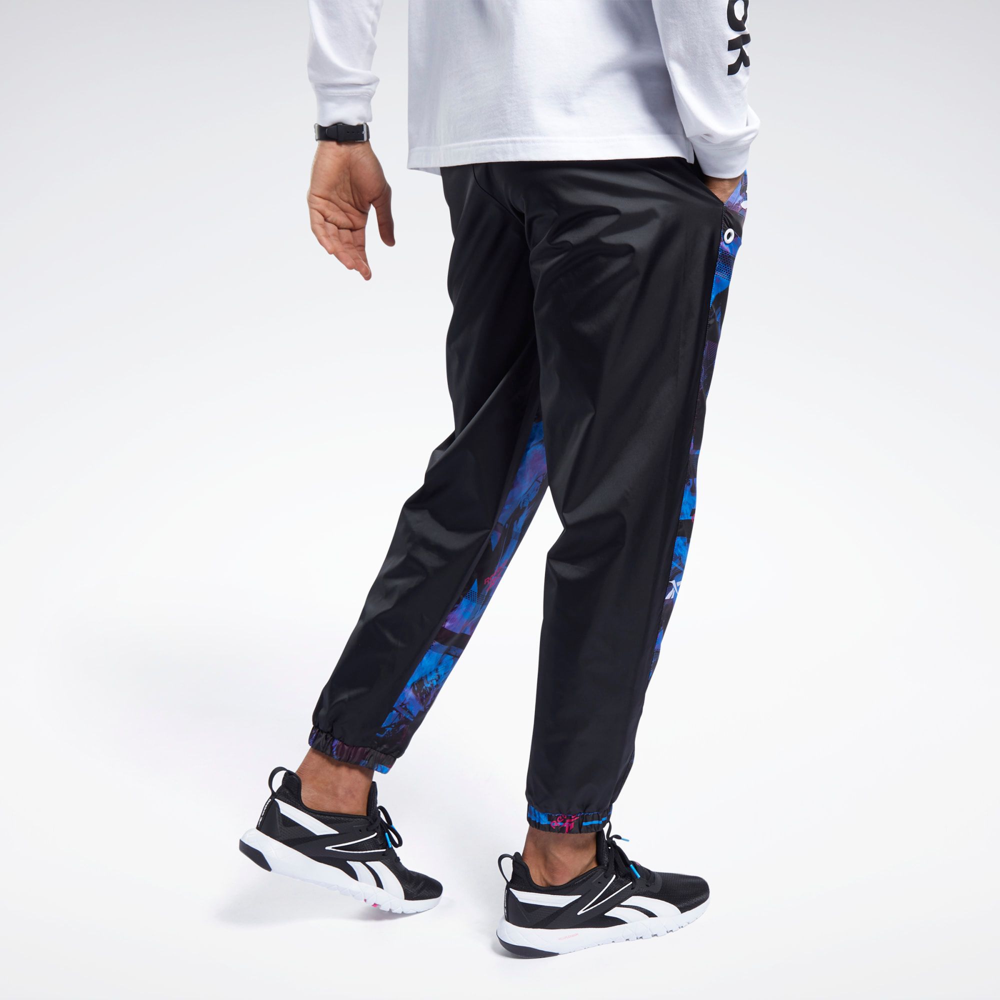  Reebok Meet You There AOP Jogger - Black/Proud Pink 