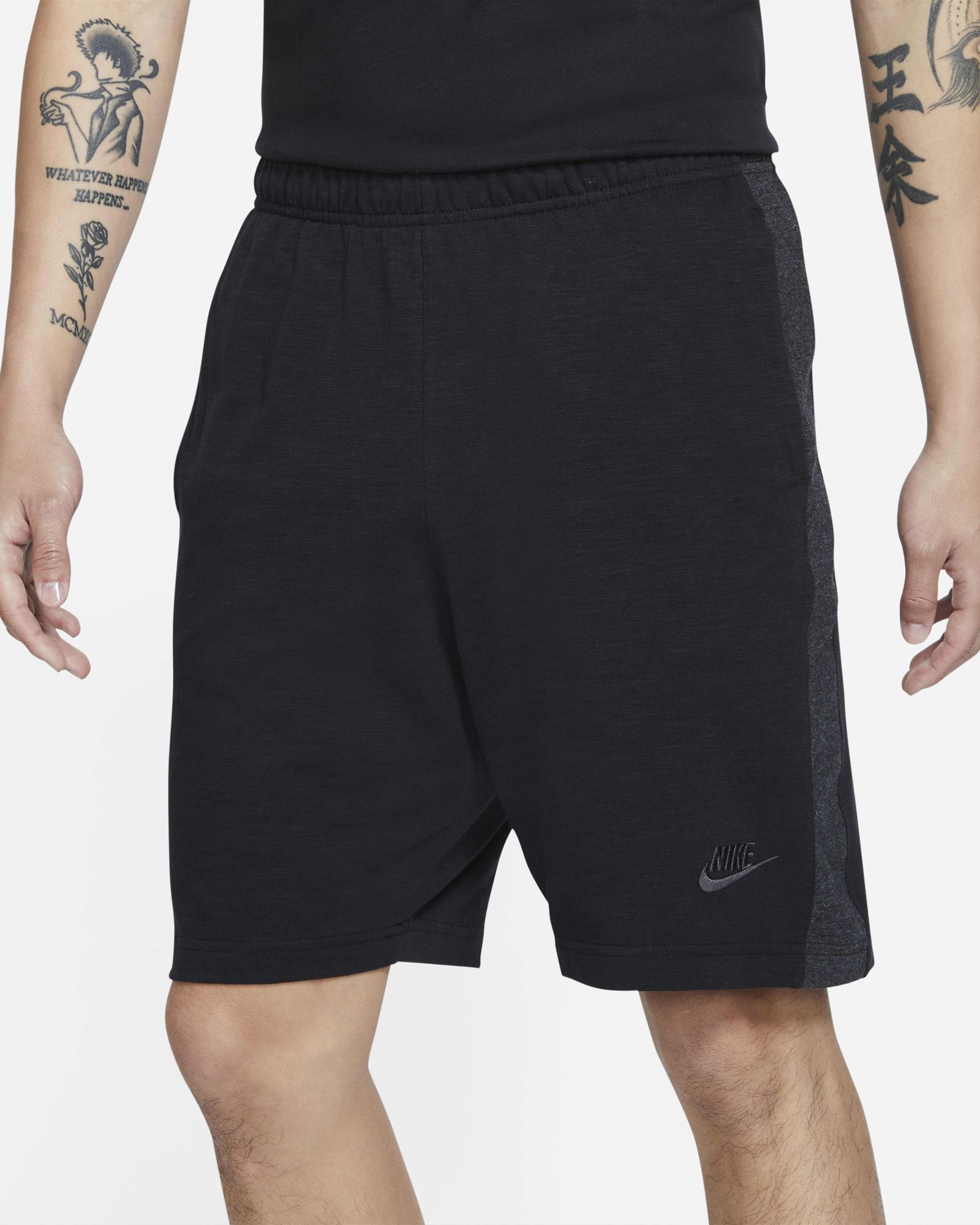  Nike Sportswear Jersey Shorts - Black Heather 