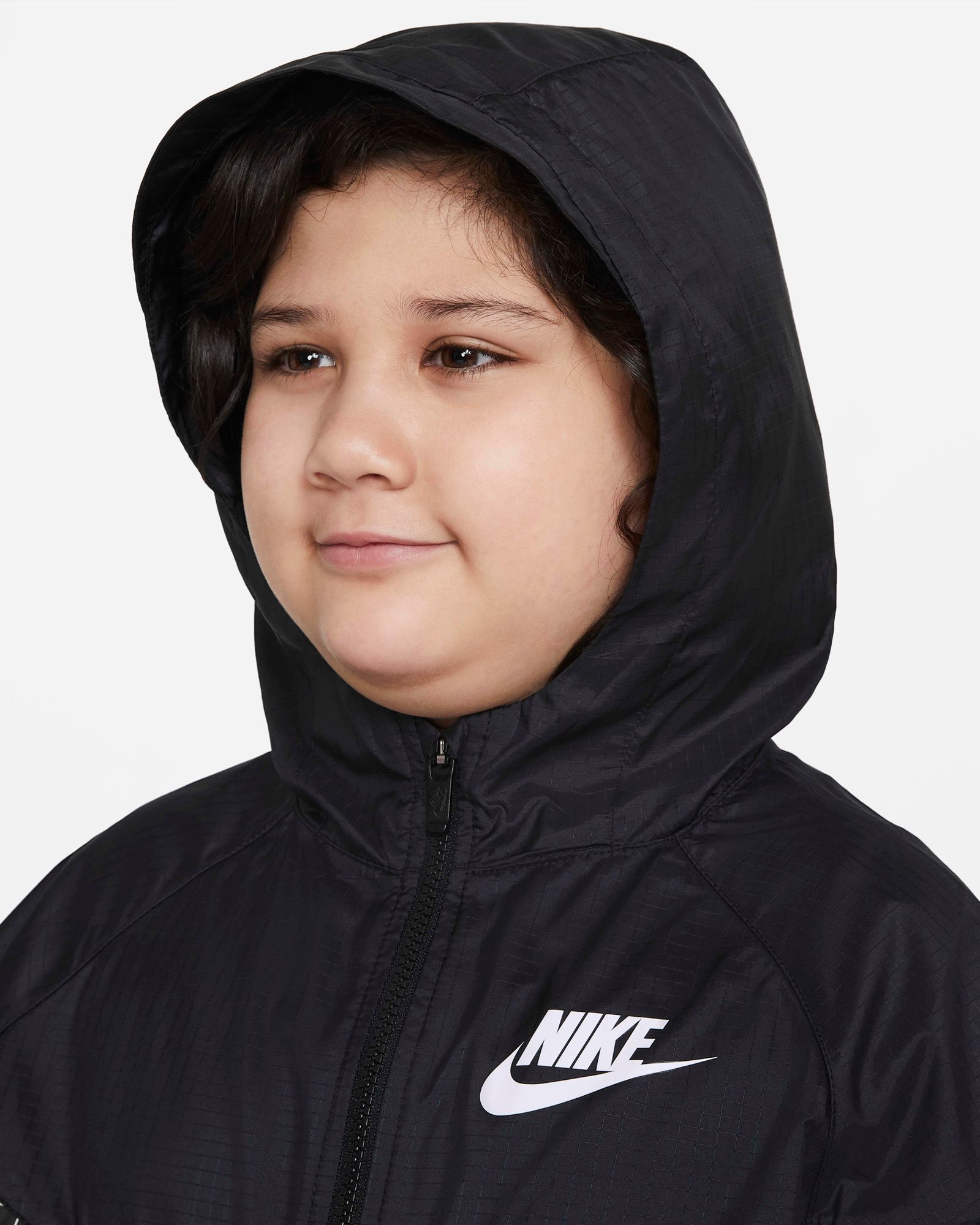 Nike Sporstwear Windrunner Kid Jacket - Black/Barely Volt 
