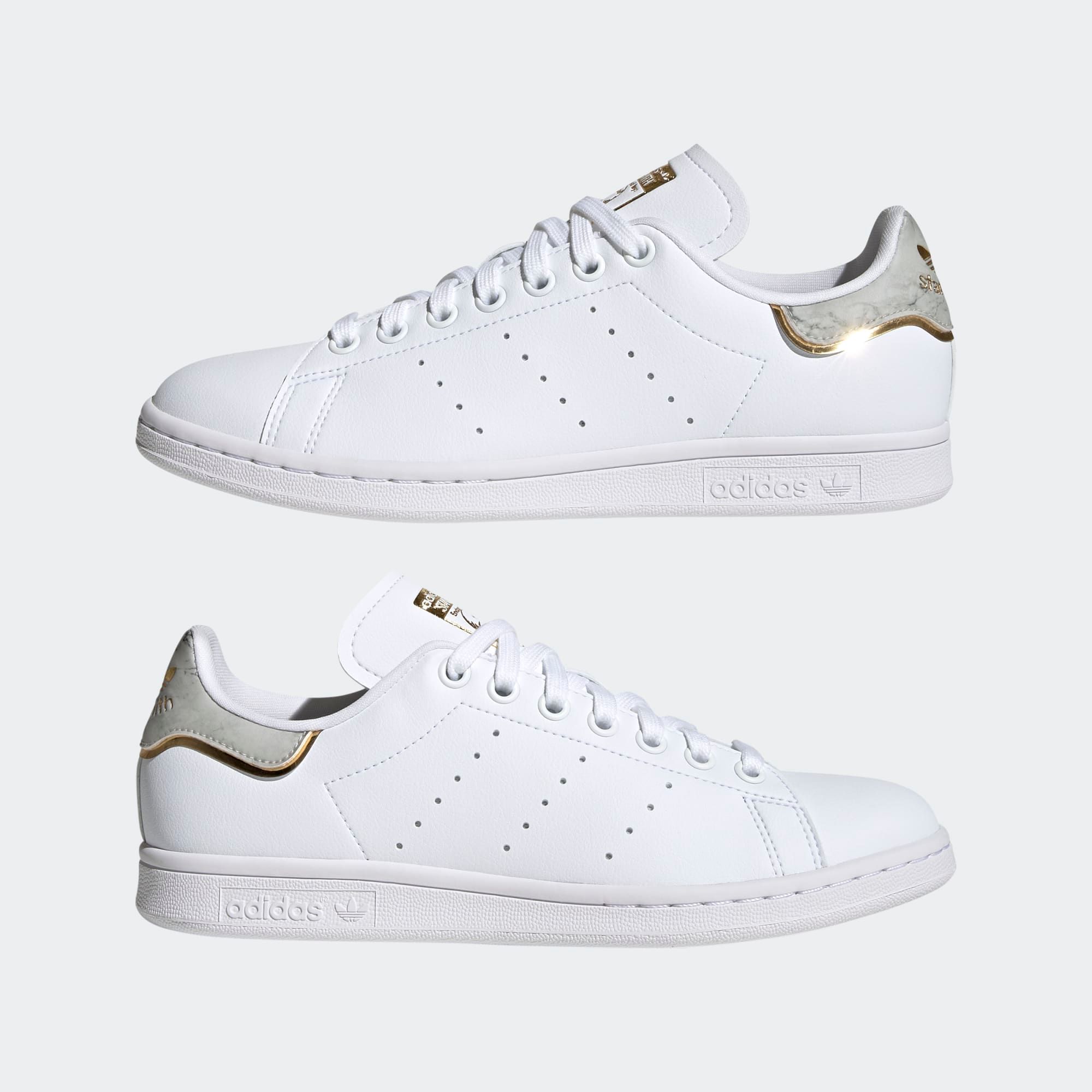  adidas Stan Smith - Cloud White/Gold Metallic 