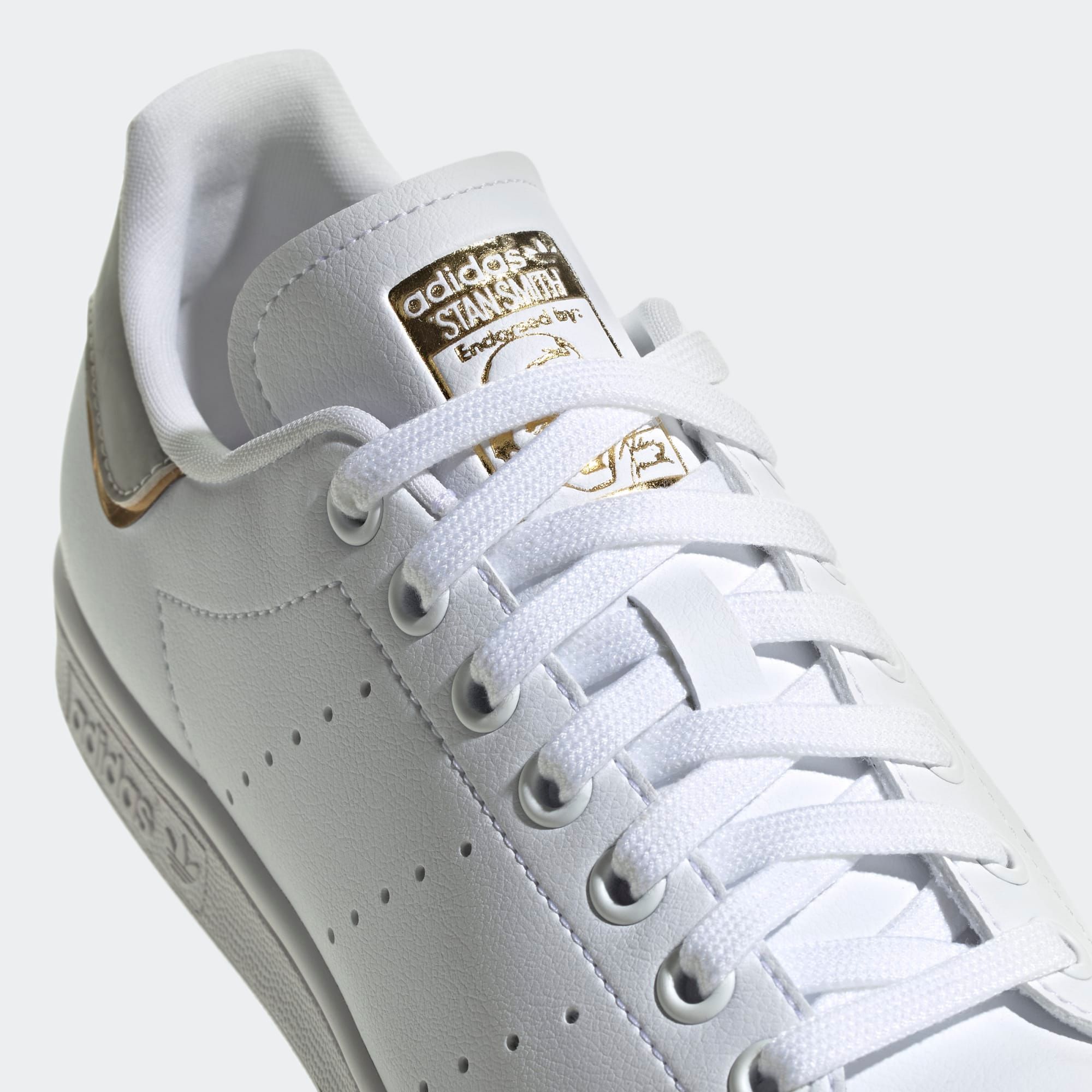  adidas Stan Smith - Cloud White/Gold Metallic 