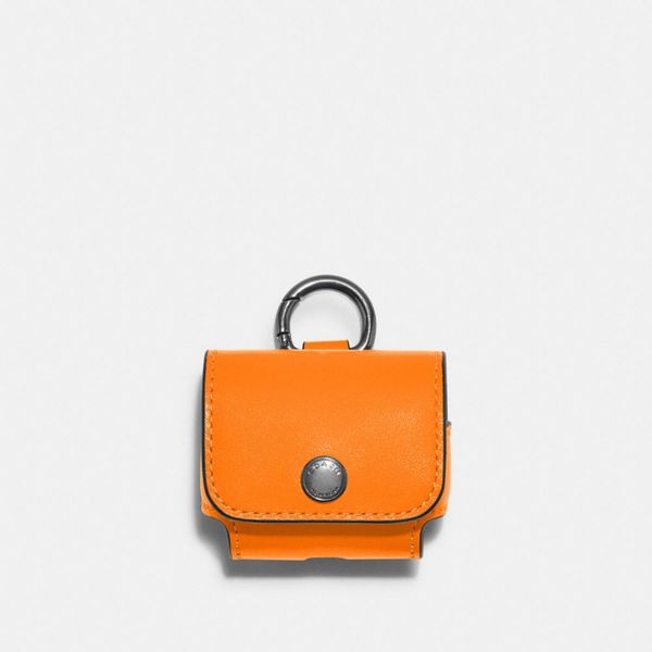  Coach Wireless Earbud Case  - Orange 