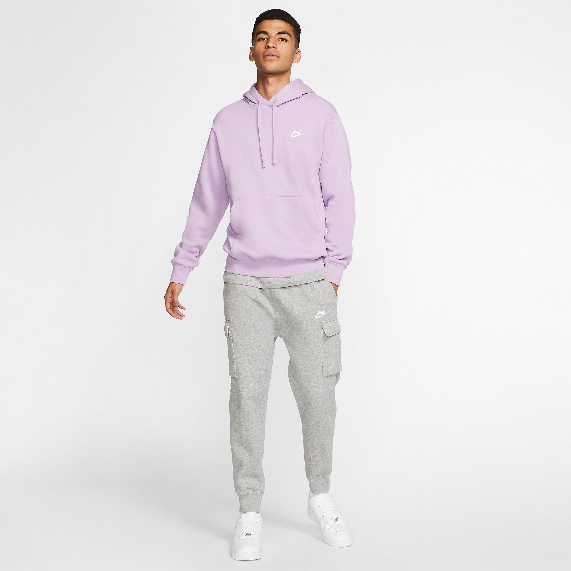  Nike Sportswear Club Cargo Fleece Pants - Grey 