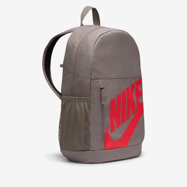  Nike Elemental Backpack - Flat Pewter / Siren Red 