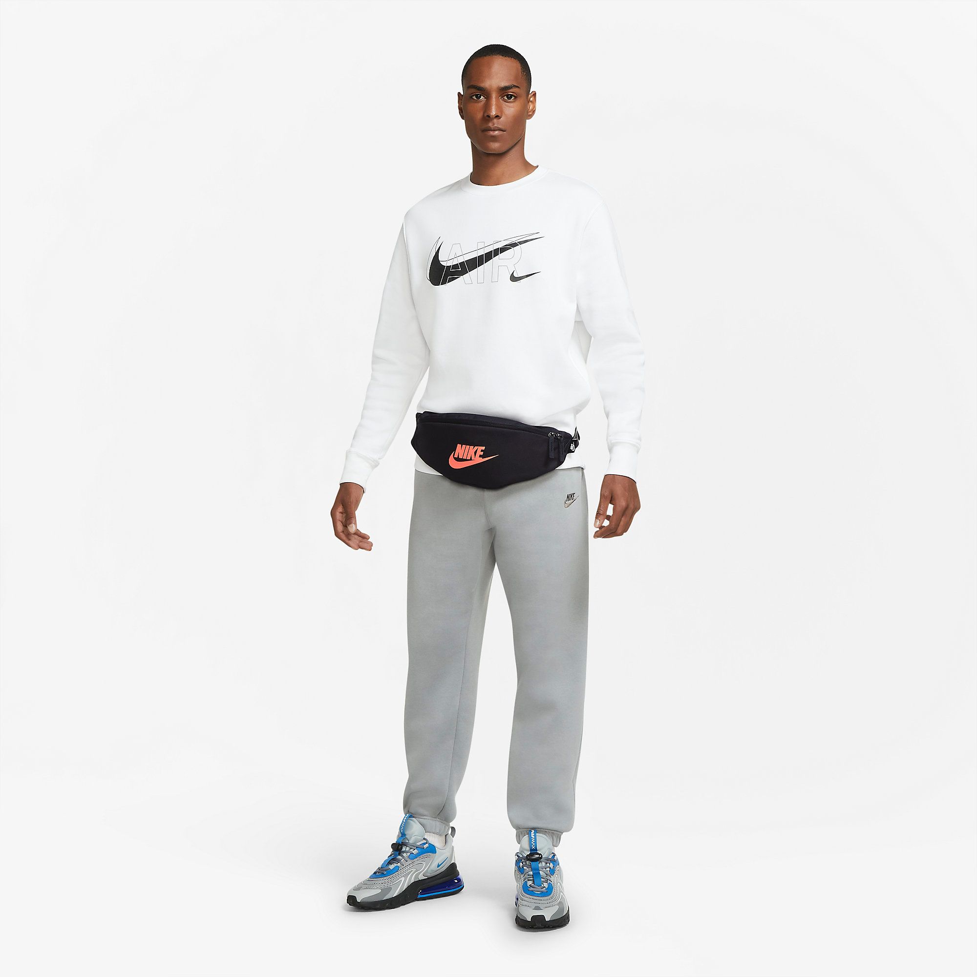  Nike Sportswear Heritage Hip Pack - Smoke/Bright Mango 
