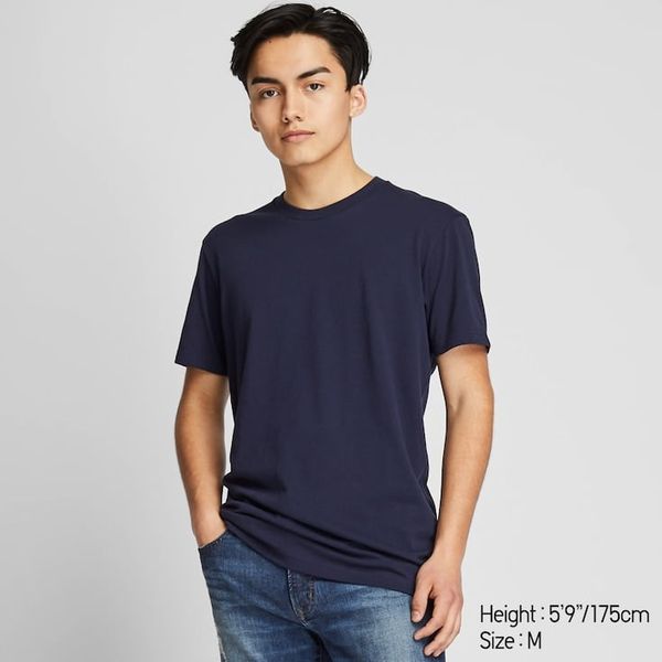  Uniqlo Crew Neck Short-Sleeve T-Shirt 'Navy' 