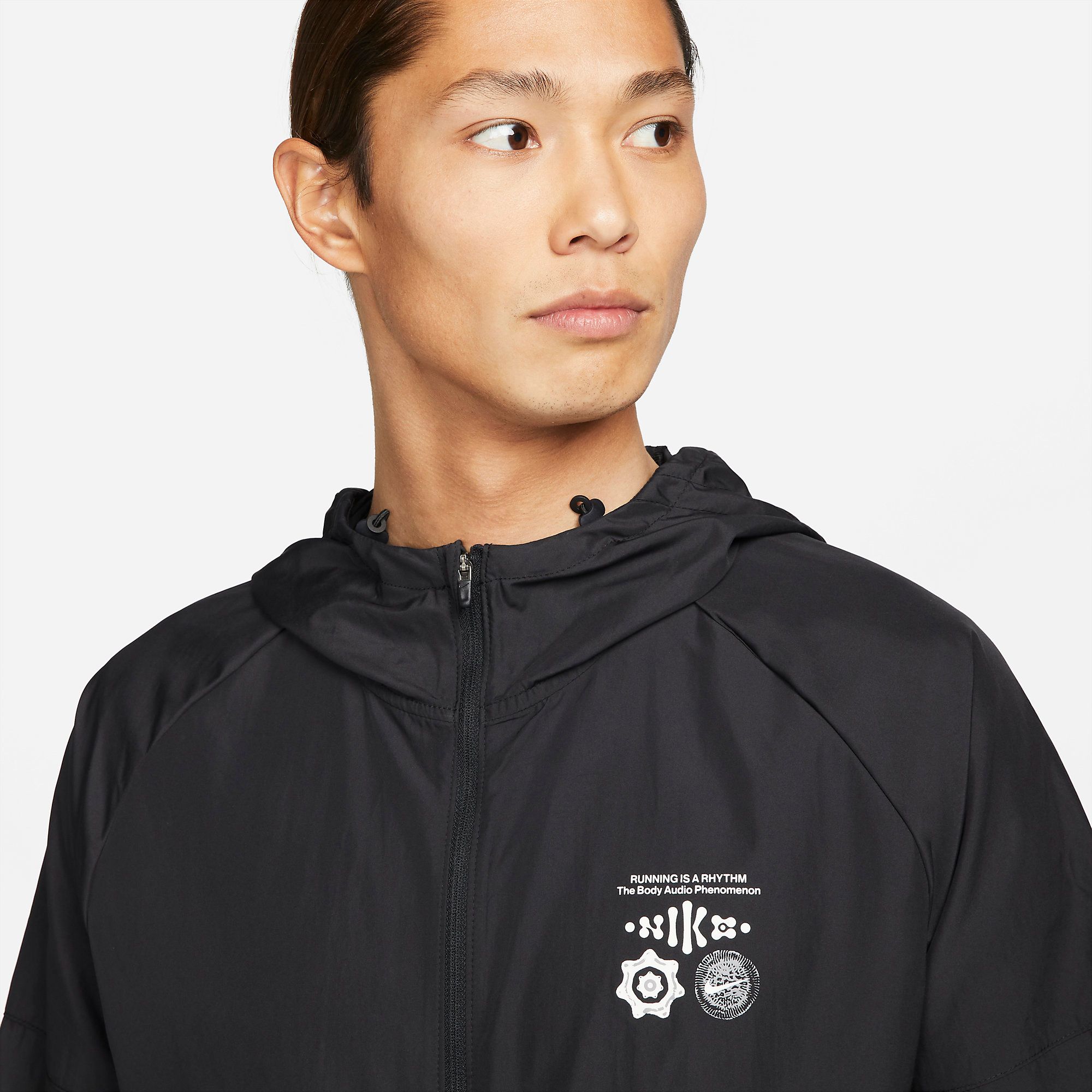  Nike Repel Wild Run Miler Running Jacket - Black 