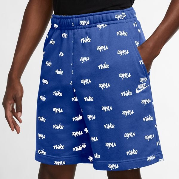  Nike Sportswear Club Script Shorts - Game Royal 