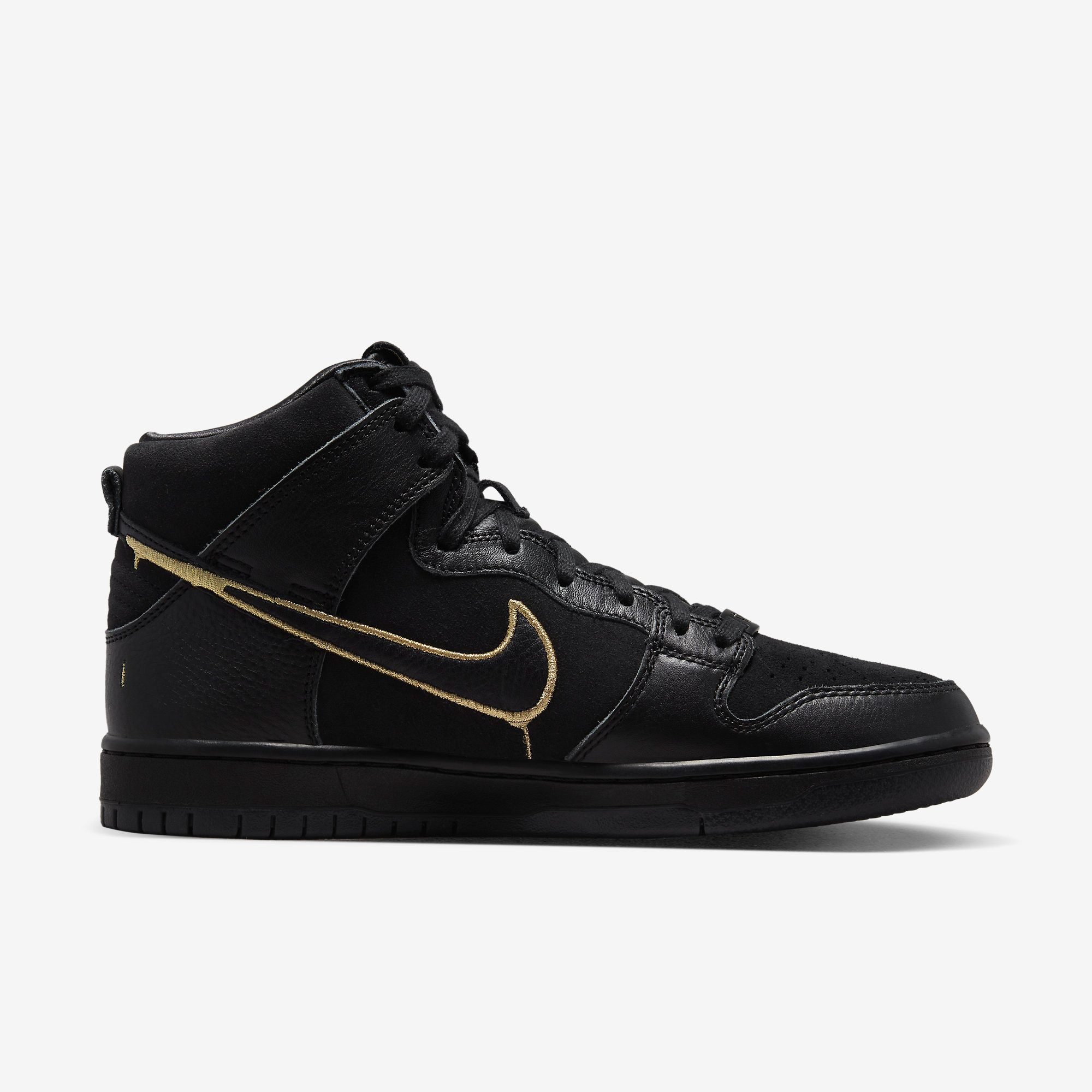  FAUST x Nike SB Dunk High - Black/Metallic Gold 