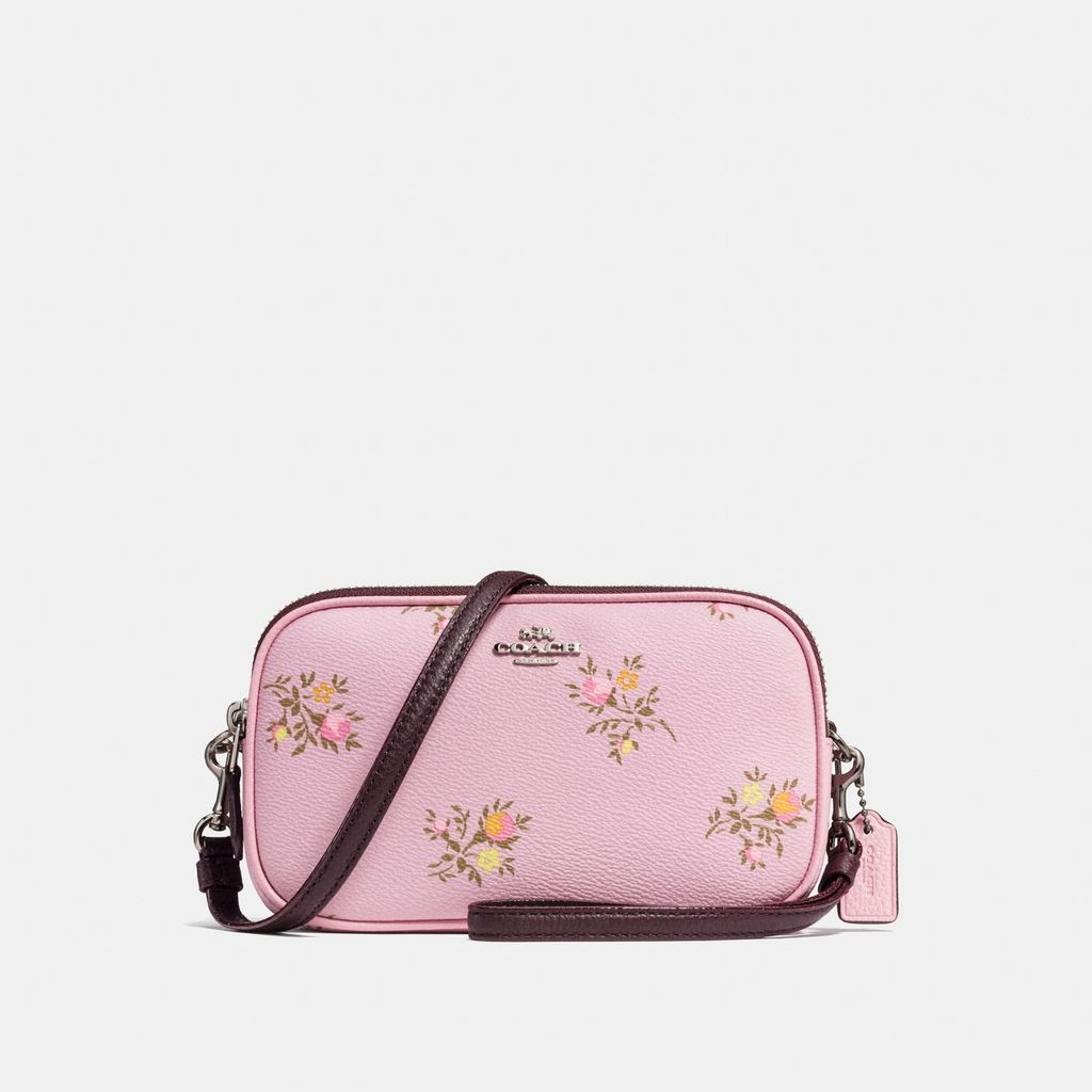  Coach Crossbody Clutch With Cross Stitch Floral Print - Lily 