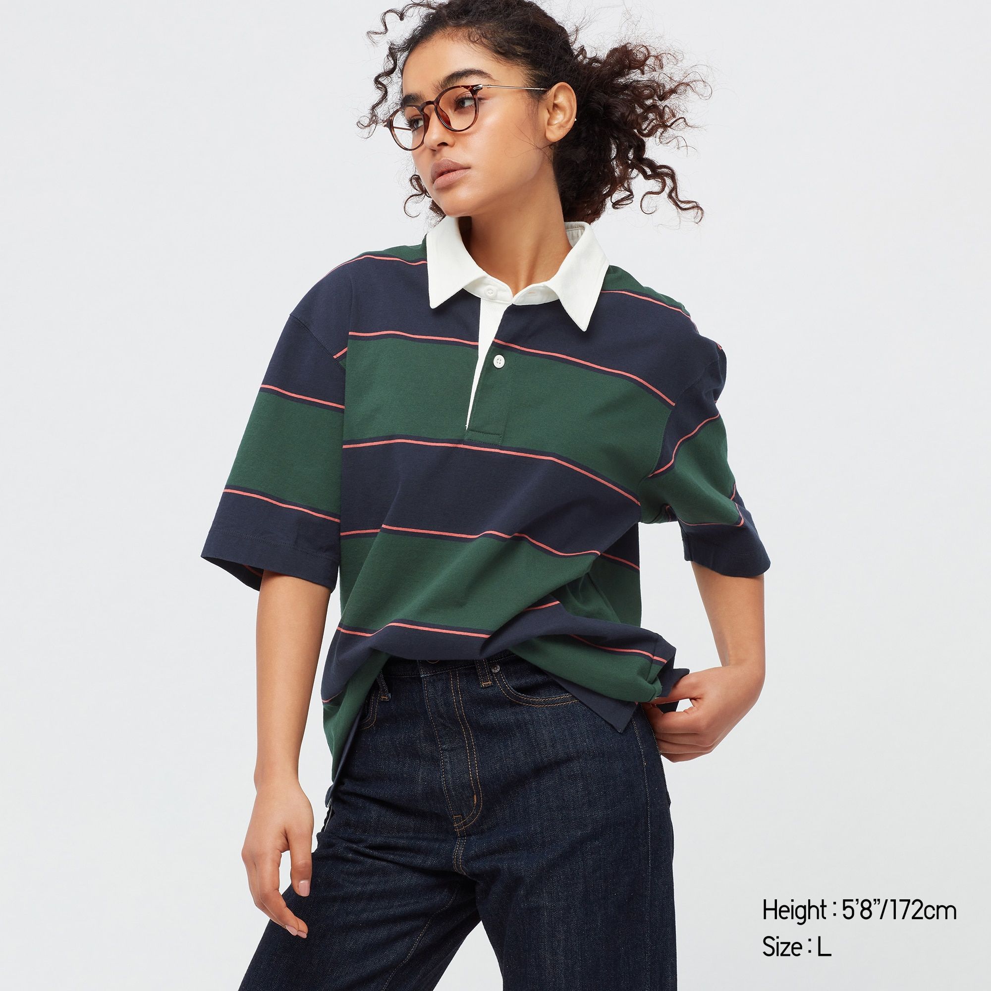 Uniqlo Rugger Polo Shirt - Dark Green 