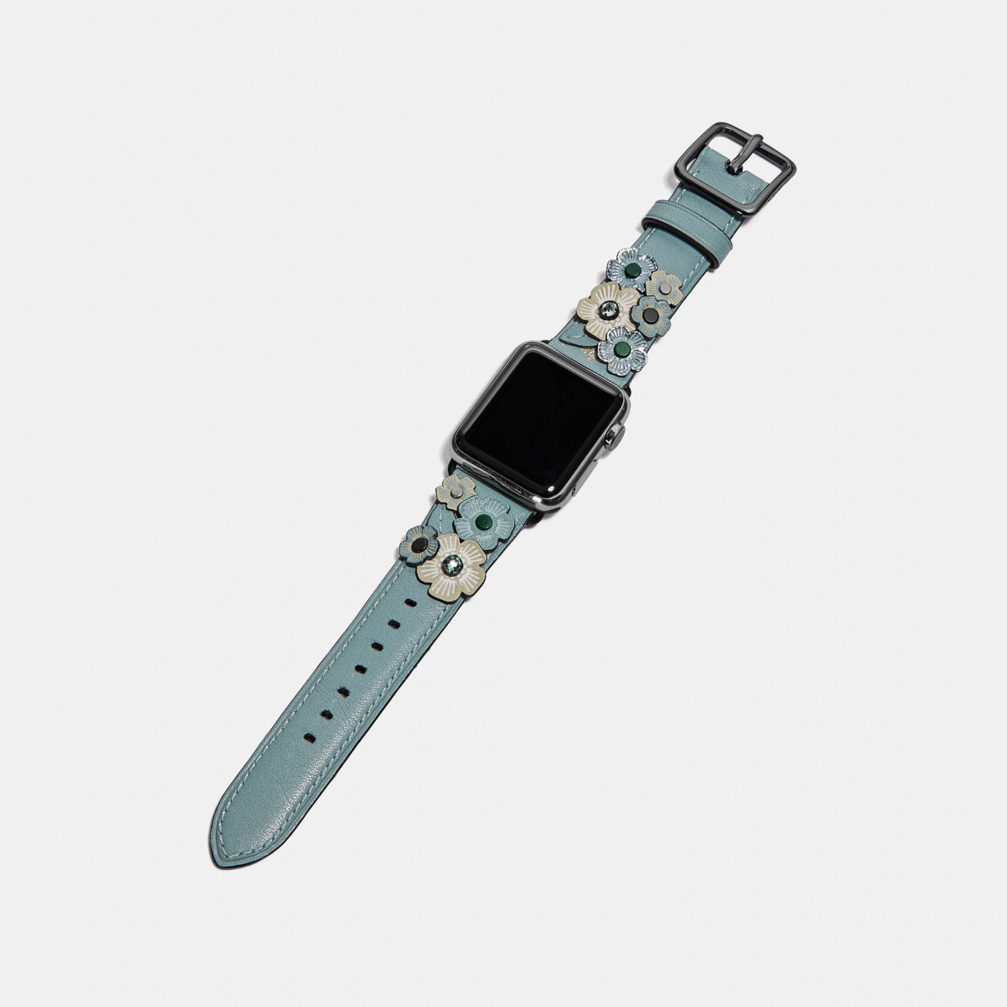 Coach Apple Watch® Strap With Crystal Tea Rose Applique - Chambray – Online Sneaker Store Coach Apple Watch® Strap With Crystal Tea Rose Applique - Chambray – Online Sneaker Store