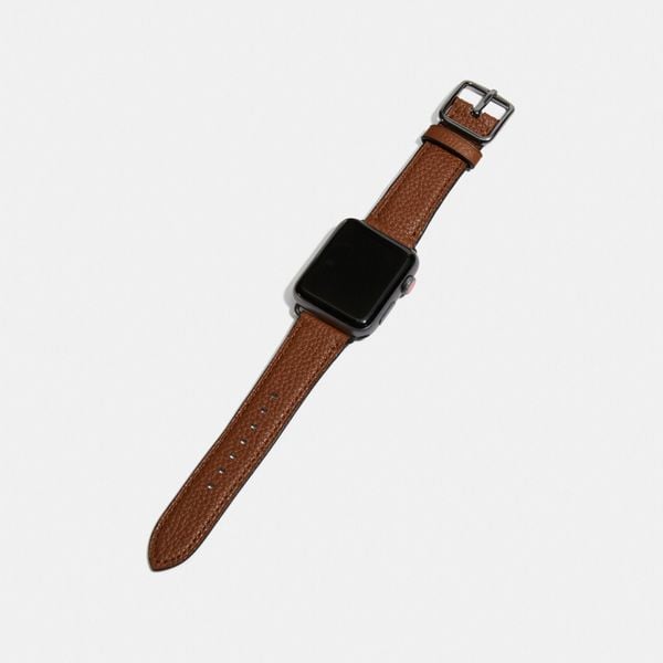  Coach Apple Watch® Strap Glovetanned Leather - Brown 