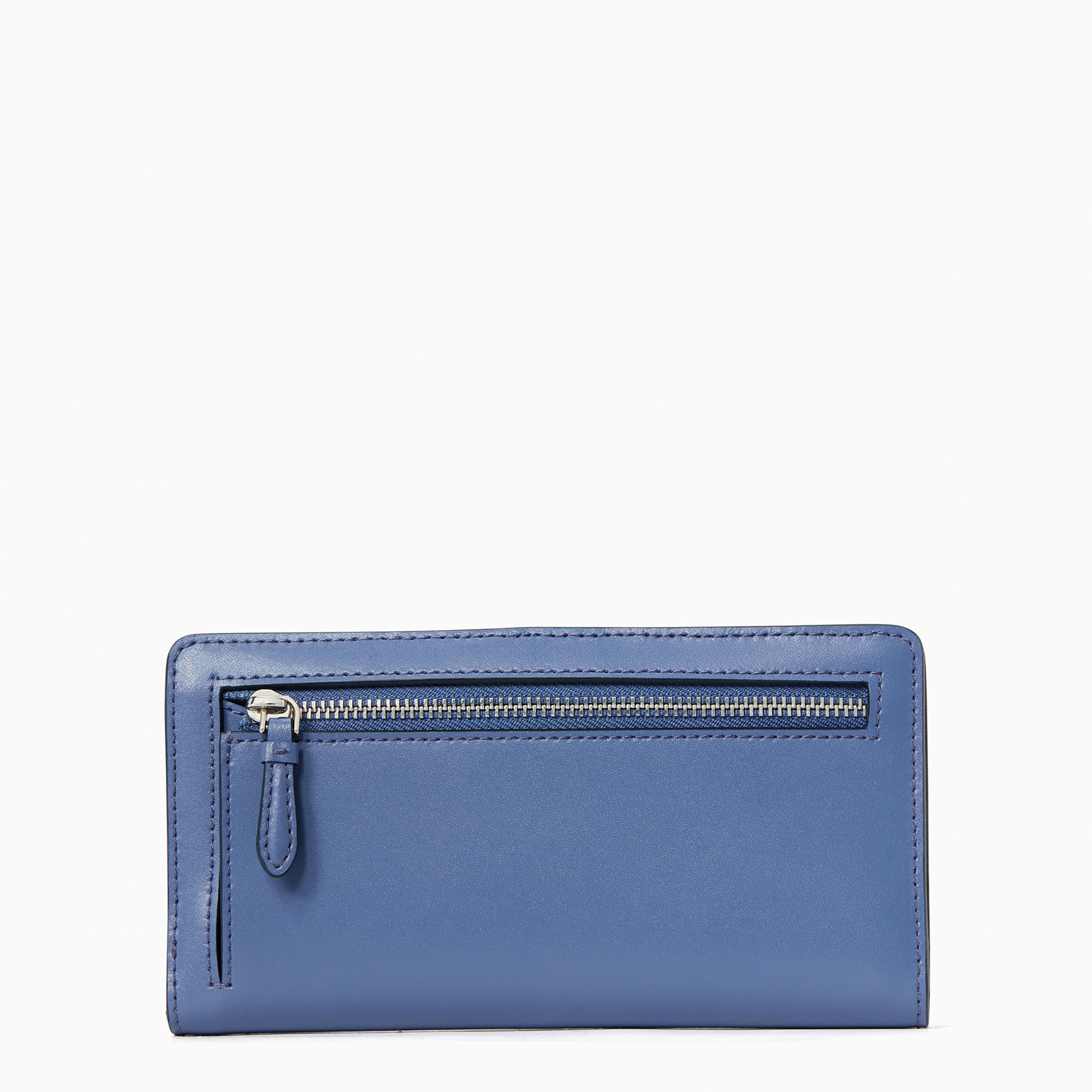  Kate Spade Schuyler Large Slim Bifold Wallet - Blueberry 