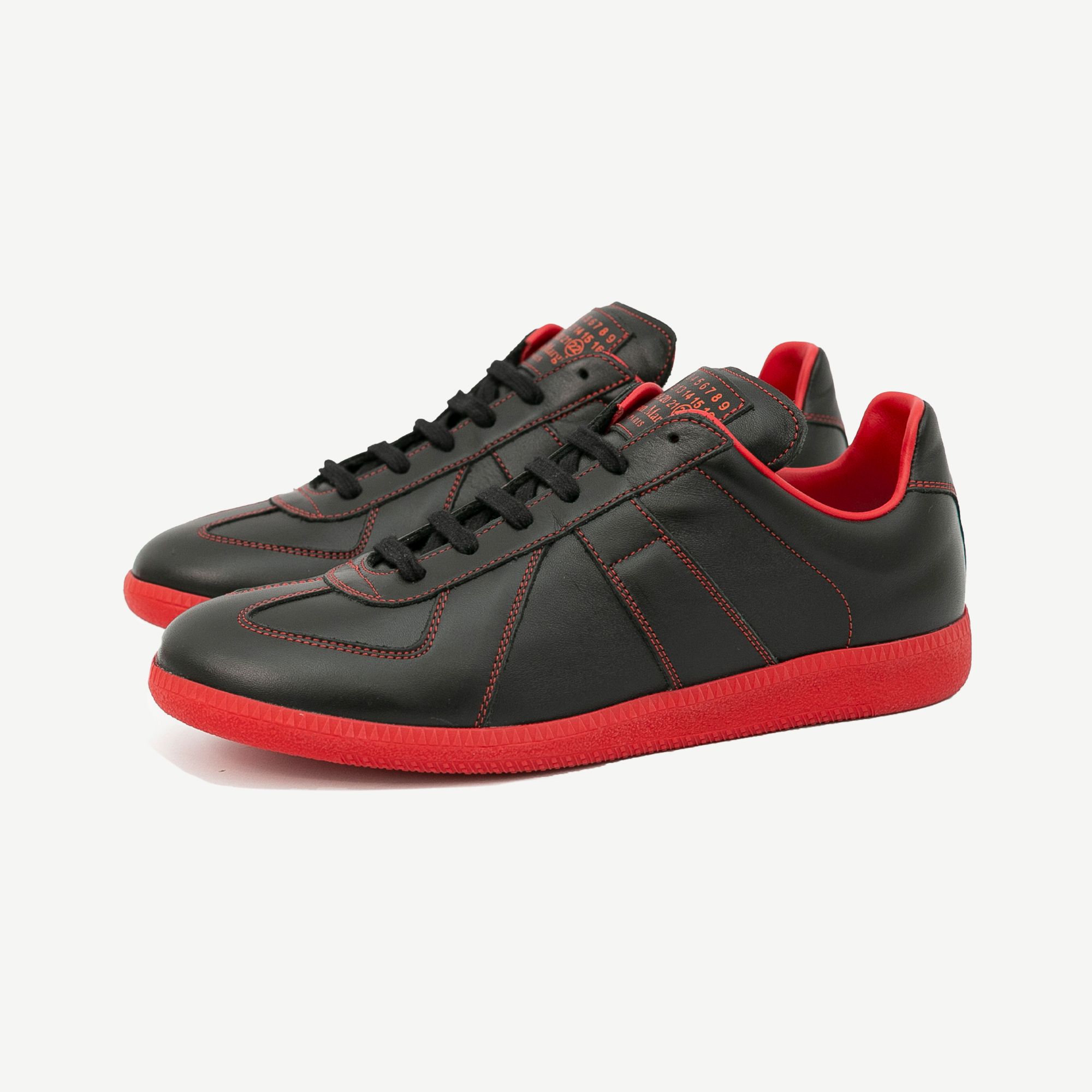  Maison Margiela 22 Replica Low Contrast Stitch - Black/Red 