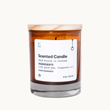  Glass Wooden Lid Candle 230g 