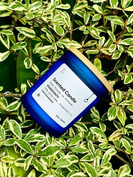 Nến thủy tinh 230g Midimo - Xanh dương 