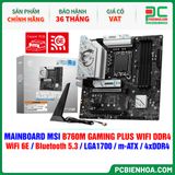  MAINBOARD MSI B760M GAMING PLUS WIFI DDR4 ( WiFi 6E / Bluetooth 5.3 / LGA1700 / m-ATX / 4xDDR4 ) 