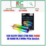  SSD KLEVV CRAS C700 RGB 240GB - 3D NAND M.2 NVMe PCIe Gen3x4 ( K240GM2SP0-C7R ) 