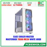  CASE COOLER MASTER MASTERBOX TD500 MESH WHITE ARGB - SẴN 3 FAN LED ARGB ( MID TOWER ) 