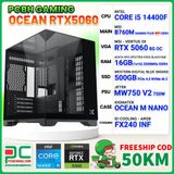  PCBH GAMING OCEAN CORE i5 14400F / B760M WIFI / RTX 5060 8GB / 16GB / 500GB 