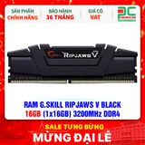  RAM G.SKILL RIPJAWS V BLACK 16GB (1x16GB) 3200MHz DDR4 ( F4-3200C16S-16GVK ) 