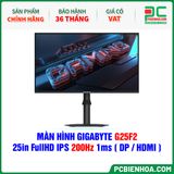  MÀN HÌNH GIGABYTE G25F2 - 25in FullHD IPS 200Hz 1ms ( DP / HDMI ) 