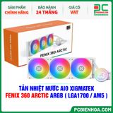  TẢN NHIỆT NƯỚC AIO XIGMATEK FENIX 360 ARCTIC ARGB ( HỖ TRỢ SOCKET LGA1700 / AM5 - EN42966 ) 