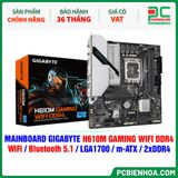  MAINBOARD GIGABYTE H610M GAMING WIFI DDR4 ( WiFi / Bluetooth 5.1 / LGA1700 / m-ATX / 2xDDR4 ) 