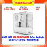  CASE HYTE Y40 SNOW WHITE S-Tier Aesthetic - SẴN DÂY RISER PCIe 4.0 & 2 FAN 12CM ( CS-HYTE-Y40-WW / MID TOWER ) 