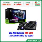  VGA MSI GeForce RTX 5070 12G GAMING TRIO OC GDDR7 