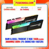  RAM G.SKILL TRIDENT Z RGB 16GB (2x8GB) 3600MHz DDR4 (F4-3600C18D-16GTZR) 