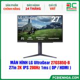  MÀN HÌNH LG UltraGear 27GS85Q-B - 27in 2K IPS 200Hz 1ms ( DP / HDMI ) 
