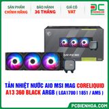  TẢN NHIỆT NƯỚC AIO MSI MAG CORELIQUID A13 360 BLACK ARGB ( HỖ TRỢ SOCKET LGA1700 | 1851 / AM5 ) 