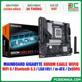  DDR5 - MAINBOARD GIGABYTE B860M EAGLE WIFI6 ( WiFi 6 / Bluetooth 5.3 / LGA1851 / m-ATX / 2xDDR5 ) 
