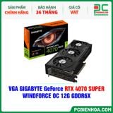  VGA GIGABYTE GeForce RTX 4070 SUPER WINDFORCE OC 12G GDDR6X (GV-N407SWF3OC-12GD) 