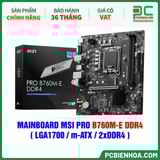  MAINBOARD MSI PRO B760M-E DDR4 ( LGA1700 / m-ATX / 2xDDR4 ) 