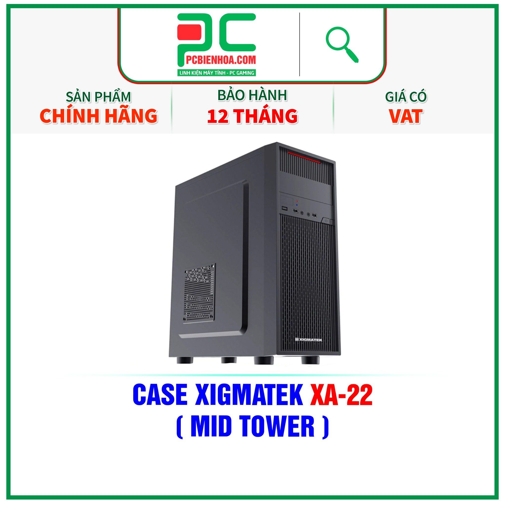  CASE XIGMATEK XA-22 ( MID TOWER - EN47567 ) 