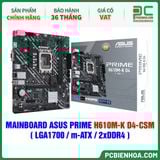  MAINBOARD ASUS PRIME H610M-K D4-CSM ( LGA1700 / m-ATX / 2xDDR4 ) 