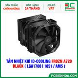  TẢN NHIỆT KHÍ ID-COOLING FROZN A720 BLACK ( HỖ TRỢ SOCKET LGA1700|1851 / AM5 ) 