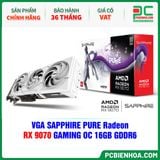  VGA SAPPHIRE PURE Radeon RX 9070 GAMING OC 16GB GDDR6 (11349-02-20G) 