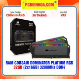  RAM CORSAIR DOMINATOR PLATIUM RGB 32GB (2x16GB) 3200Mhz DDR4 ( CMT32GX4M2E3200C16 ) 